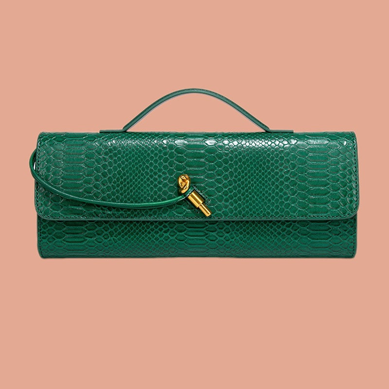 Women's Holding Dinner Vintage Stone Pattern Chinese Baguette Organ Women's Handbag