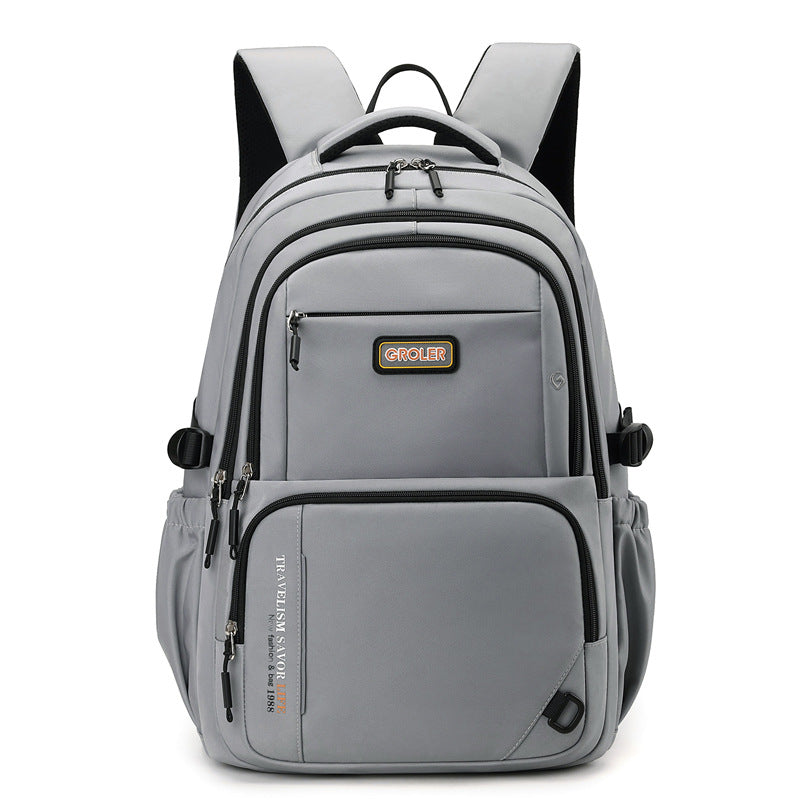 Men's Lightweight College Simple Junior Senior High Burden Reduction Large Bags