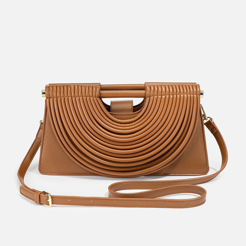 Women's Woven Clutch Fashion Personality Trend High-grade Small Square Bags