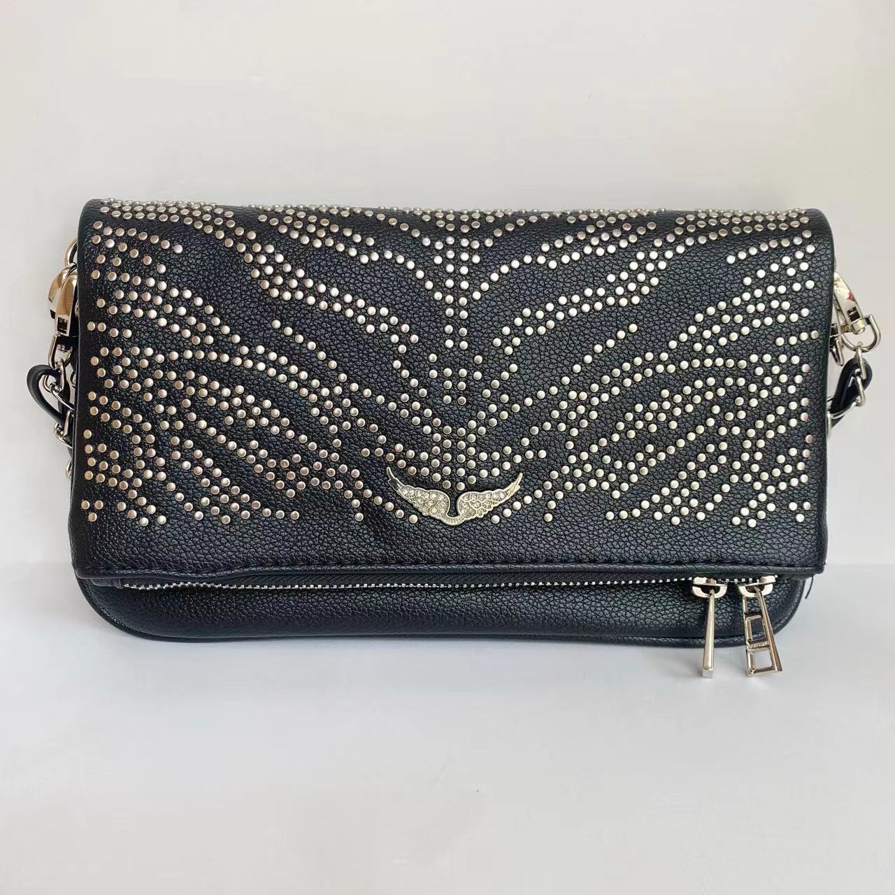 Women's French Fashion Diamond Wings Chain Envelope Shoulder Bags