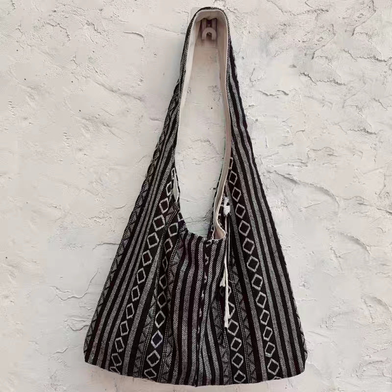 Style Canvas Large Capacity Totes Vintage Tassel Bags