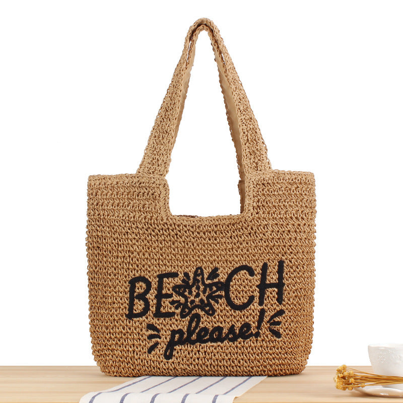 Women's Trend Woven Mori Style Large Capacity Bags