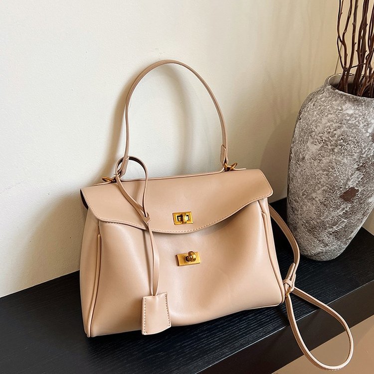 Women's Portable Niche Idle Style Suede Large Lock