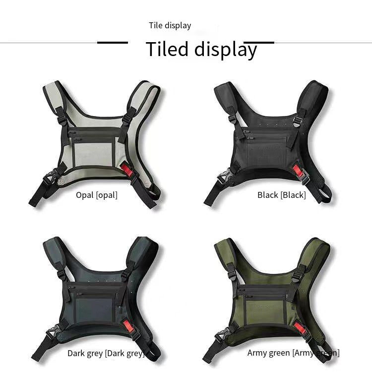 Men's Vest Practical Corset Hip Hop Street Sports Backpack