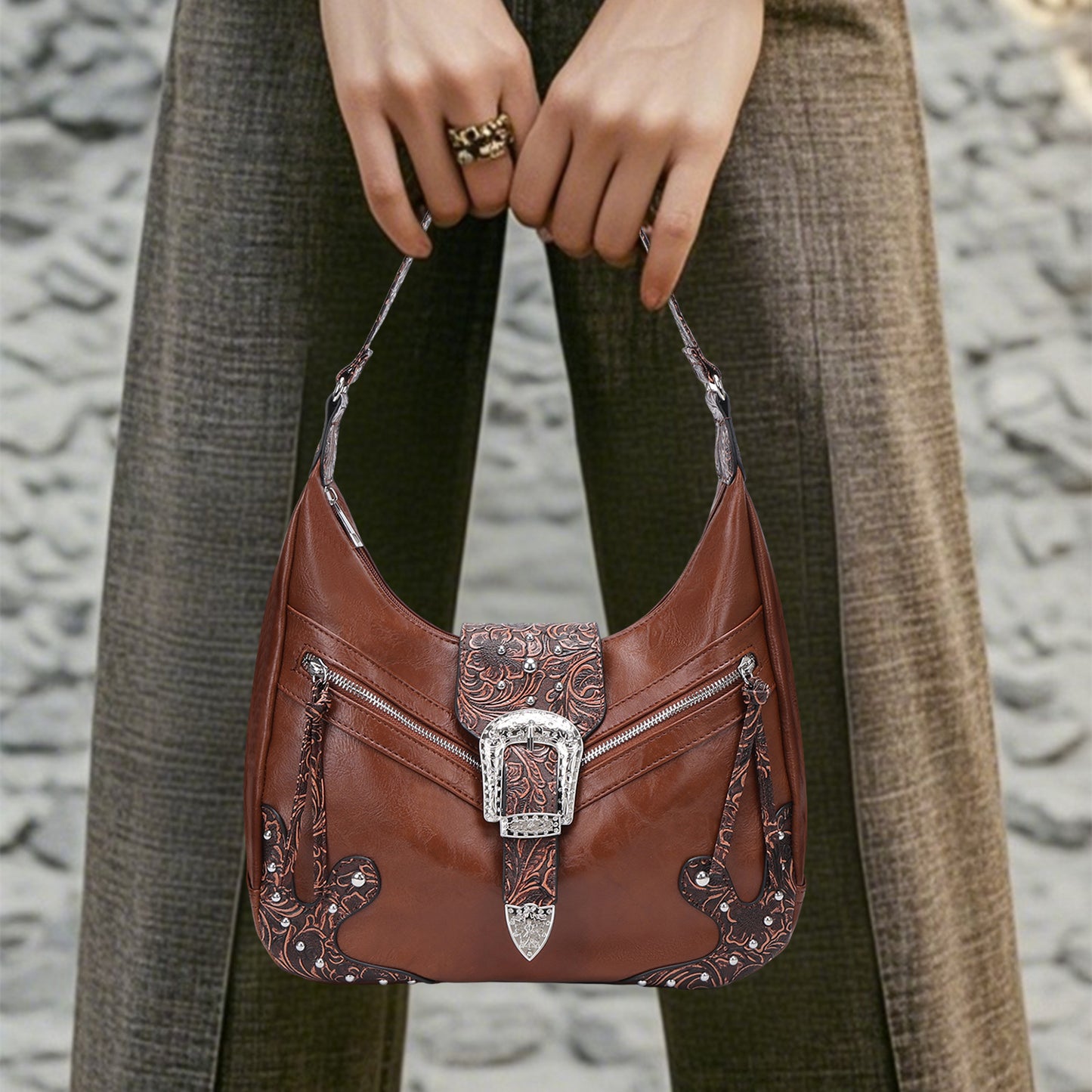 Women's Elegance Retro Trendy High-grade Portable Women's Shoulder Bag