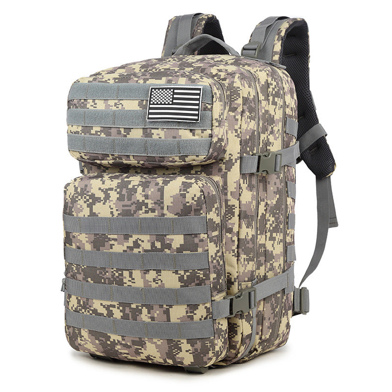 Military Fans Large Capacity Shiralee Camouflage Camping Sports Backpack