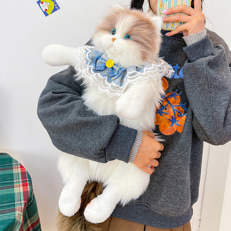 Simulation Cute Cat Plush Girlfriends Gift Backpacks