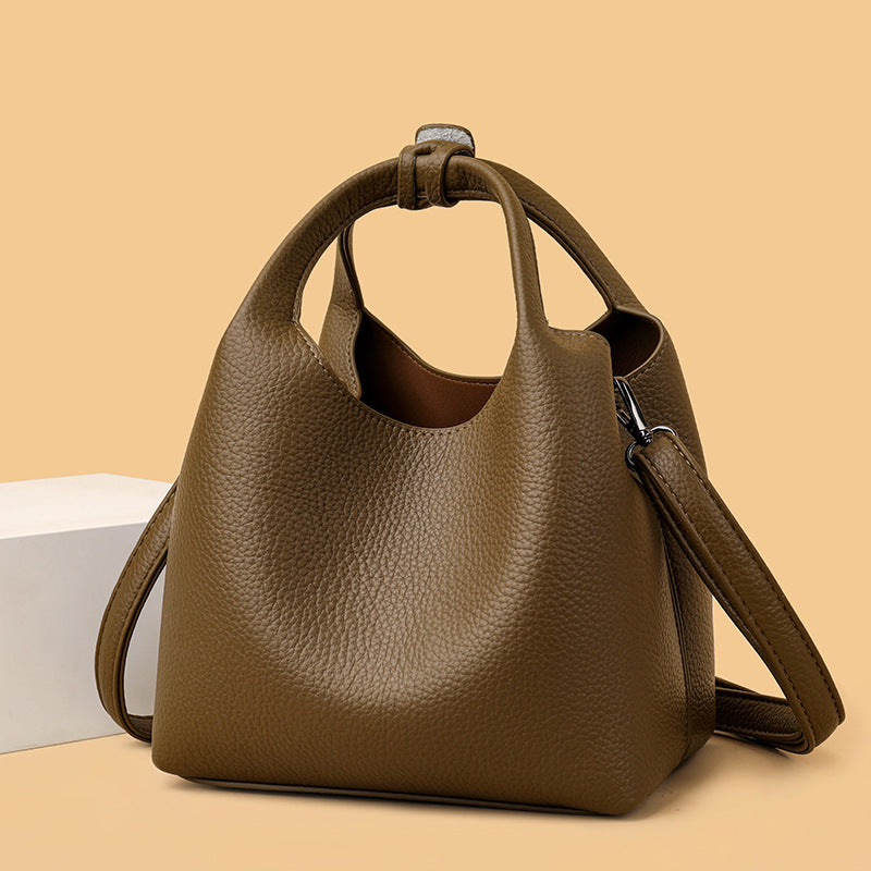 Fashion Commuter Retro Minority Advanced Texture Soft Women's Handbag