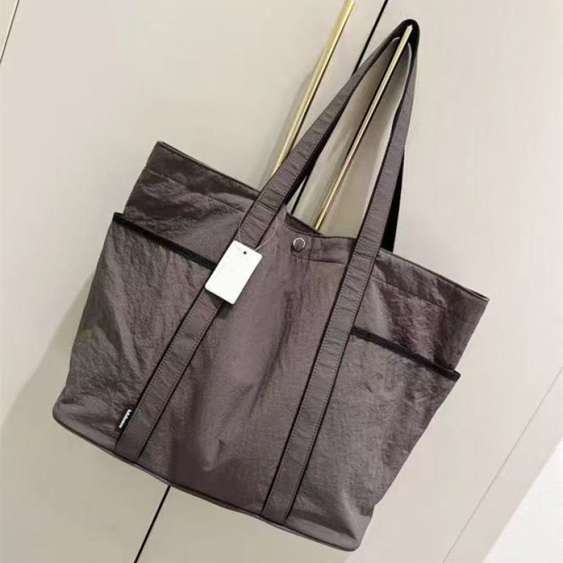 Women's Large Simple Lightweight Yoga Commuter Fitness Tote Bag