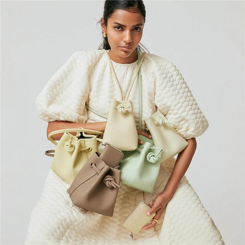 Niche Large Candy Color Vegetable Basket Bucket Bag