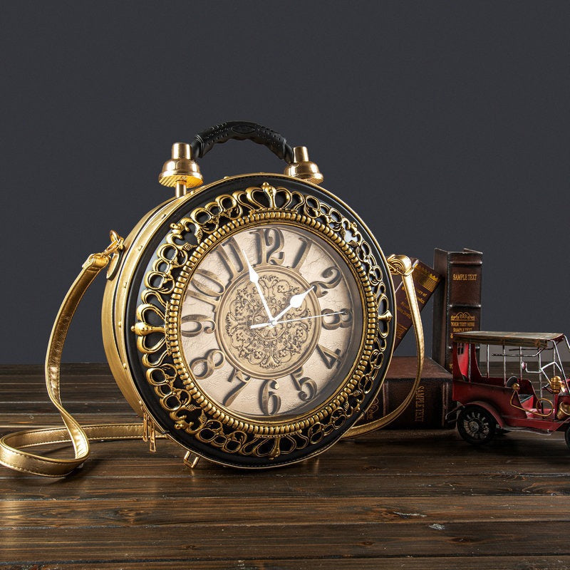 Style Fashionable Korean Elegant Creative Large Clock Watch Fashion Personalized Women's Messenger Bag