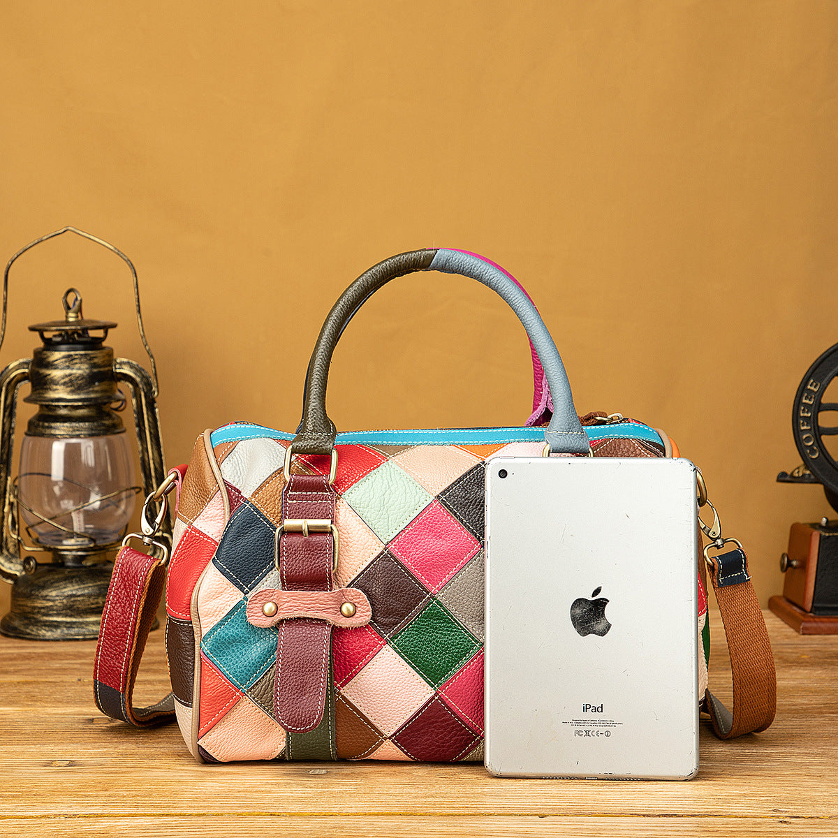 Women's Top Layer Cattlehide Leather Fashion Large Capacity Women's Shoulder Bag