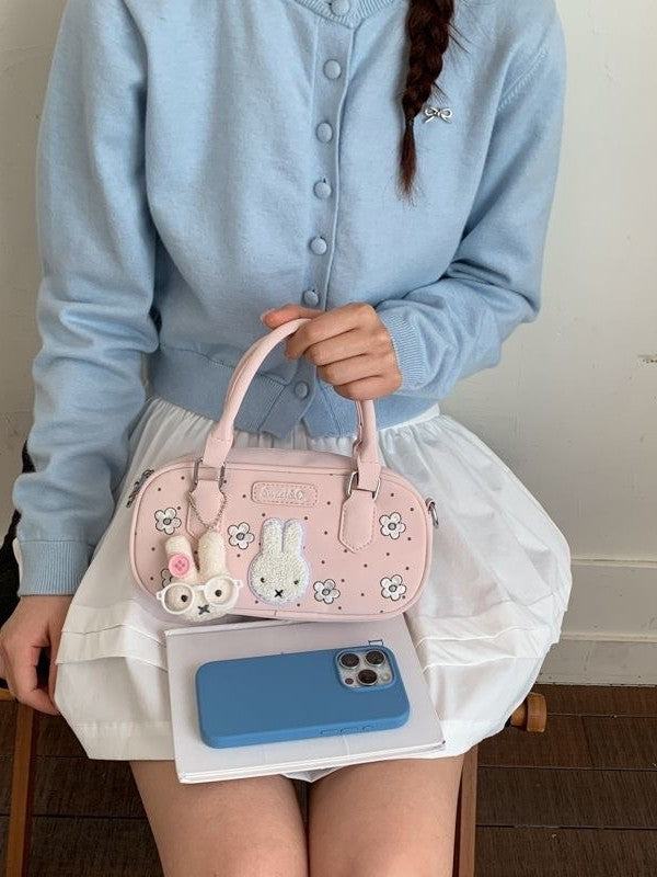 Women's Cartoon Mickey Rabbit Cute Polka Dot Flower Bags