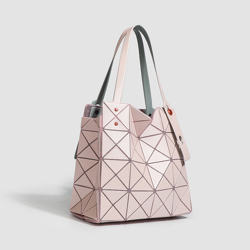 Women's Box Geometric Diamond Check Summer Women's Shoulder Bag
