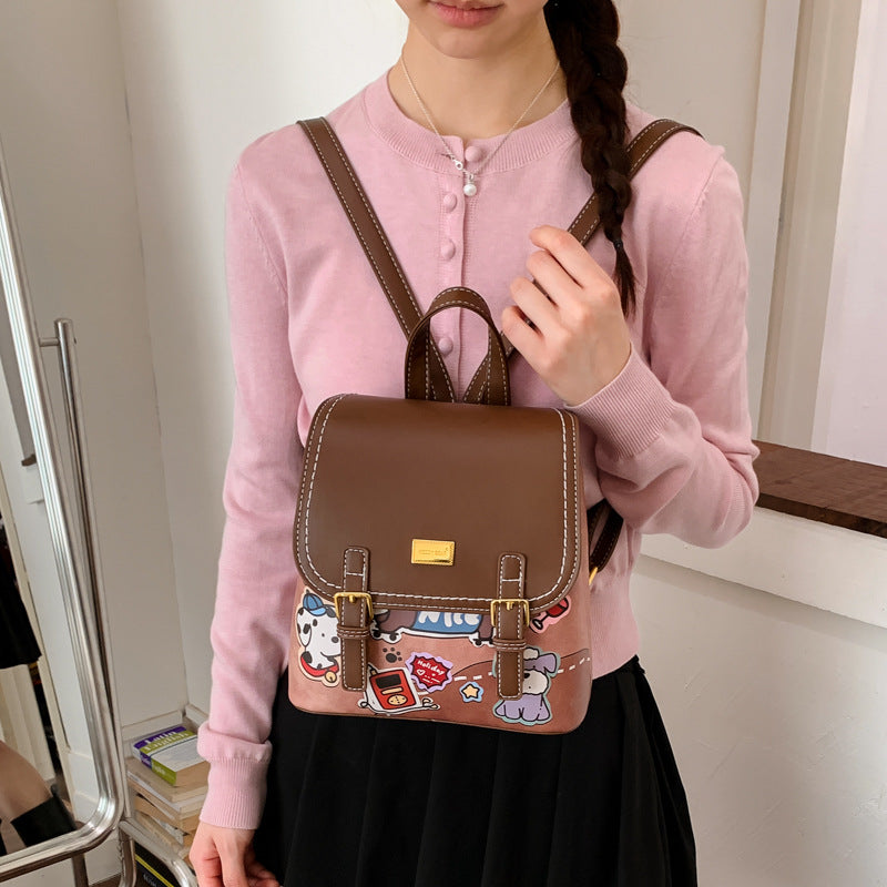 Glamorous Casual Women's Fashion High-grade Cartoon Women's Backpack