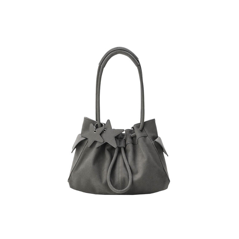 Women's Large Capacity Hand-held Niche High Sense Beam Tote Bag