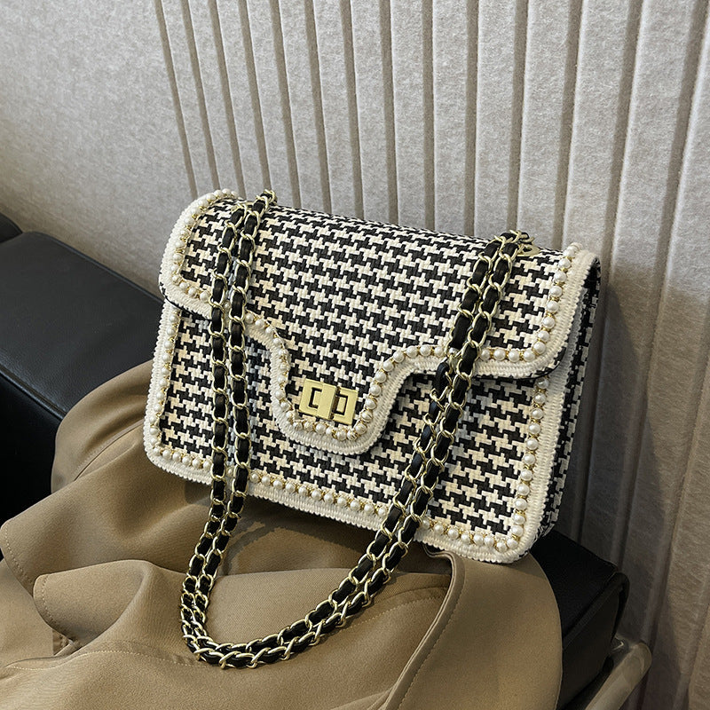 Women's Classic Style Knitted Chain Underarm Bags