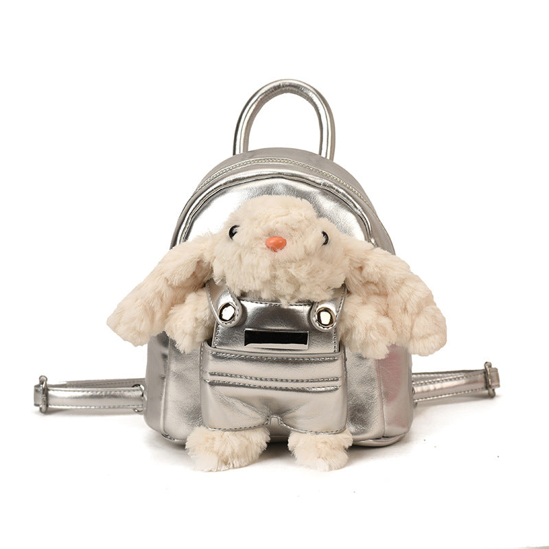Women's Cartoon Plush Bunny Cute Mini Solid Bags
