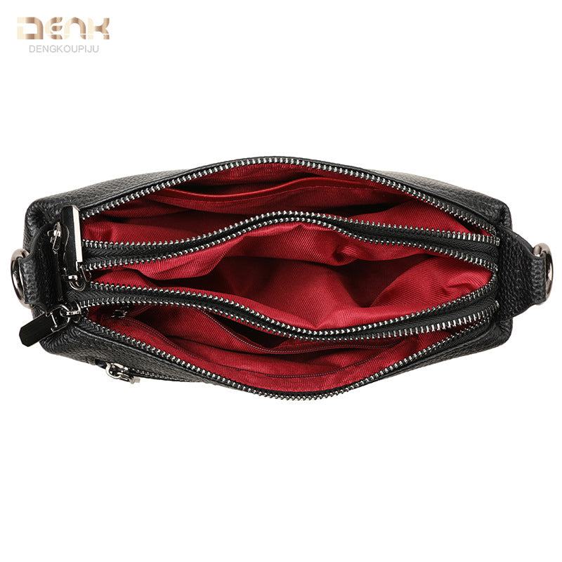 Women's Leather Fashionable Versatile Cowhide For Simple Shoulder Bags