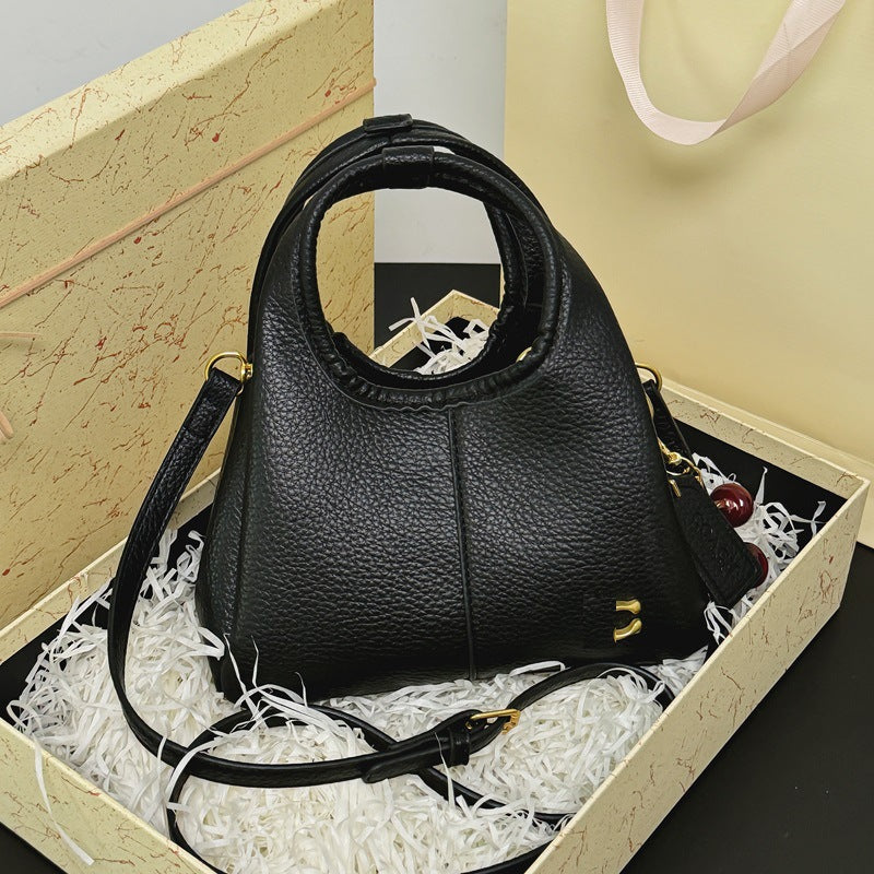 Women's Lychee Pattern Vegetable Basket Fashion Simple Portable Large Women's Messenger Bag