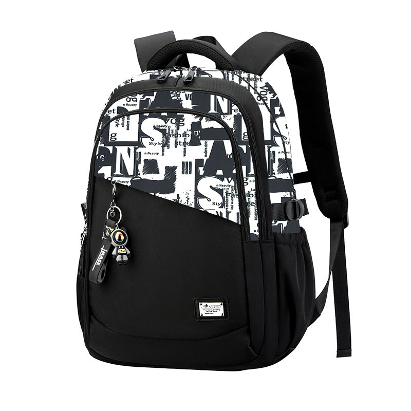 Men's High Junior Large Capacity Fashion Trendy Leisure Backpack