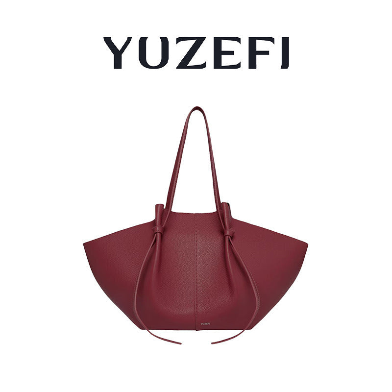 Women's Wings Style Large Capacity Totes Trendy Soft Cowhide Women's Shoulder Bag