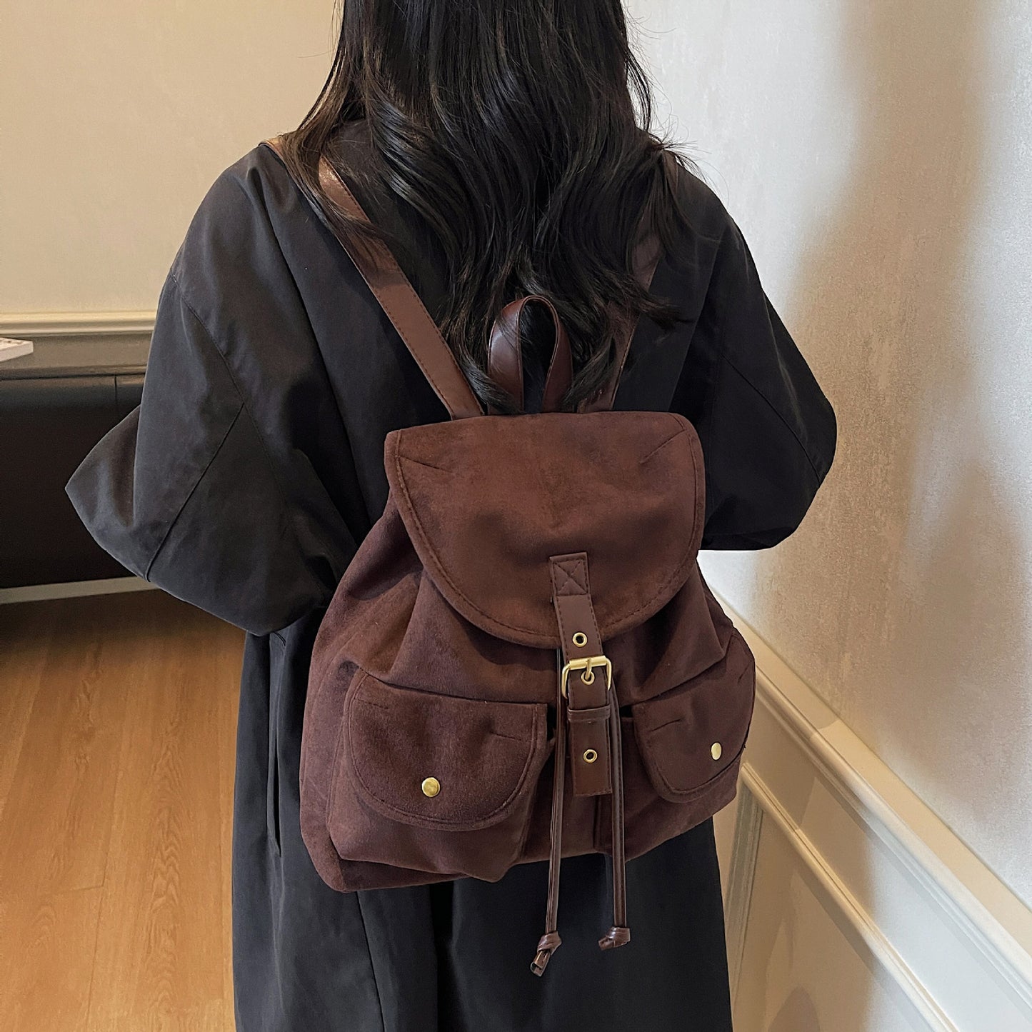 Women's Retro Fashion Trendy Leisure Commute Backpacks