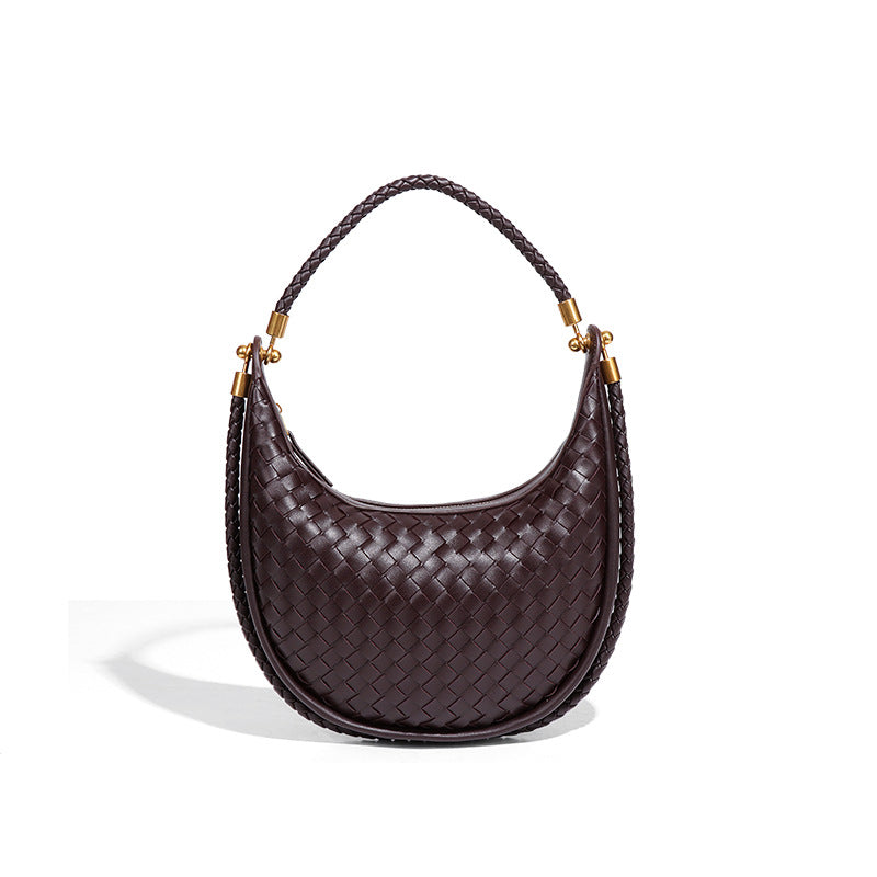 Women's Woven High Sense Selenodont One Retro Fashion Underarm Bag