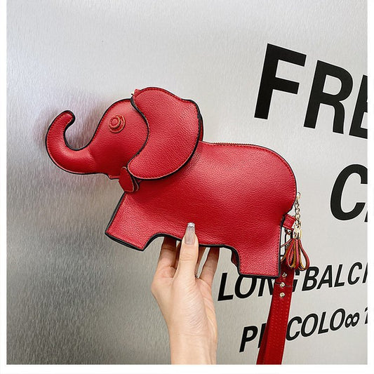 Funny Elephant Cartoon Young Shaped Mobile Women's Messenger Bag
