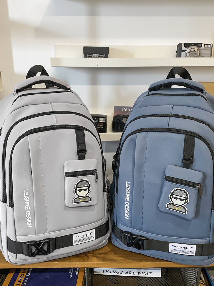 Men's Large Capacity Fashion Computer Commuter Junior Bags
