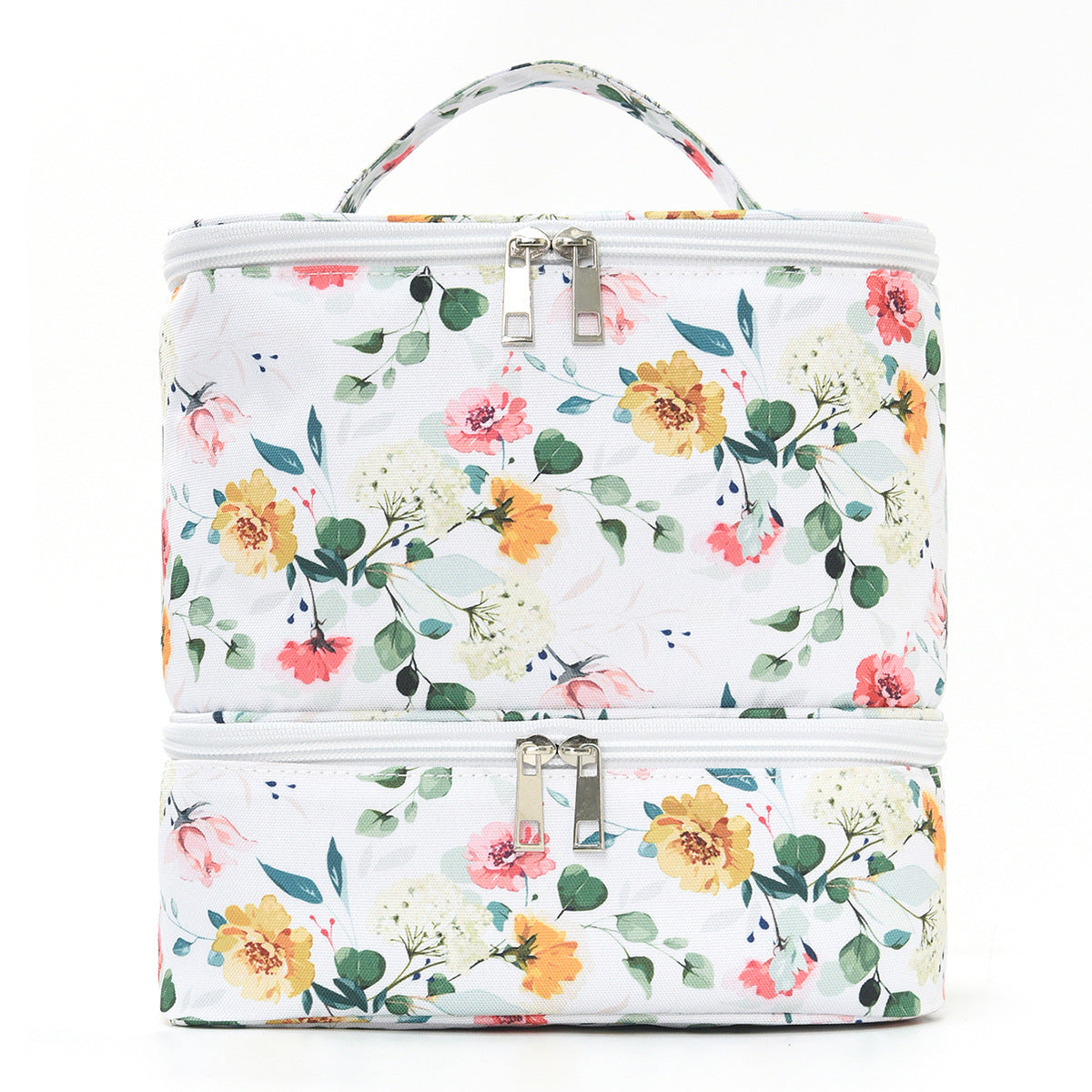 Large Capacity Storage Quilted Printing Grid Detachable Bags