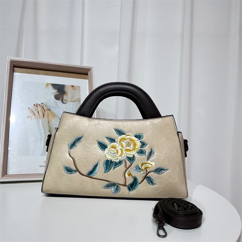 Embroidered Chinese Style National Cheongsam Matching Retro Bags