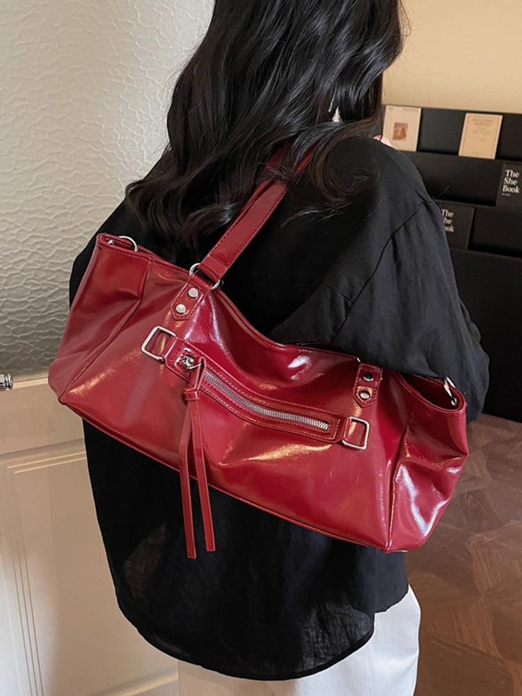 Fashion Large Capacity Commuter Spring Retro Minority Women's Shoulder Bag