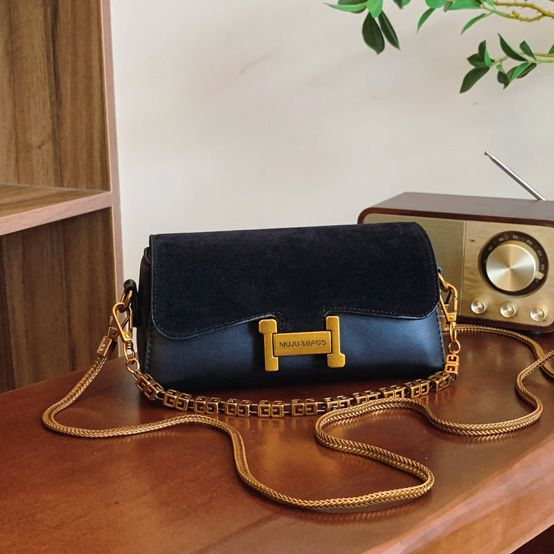 Women's Chain Underarm Versatile Vintage High Sense Bags