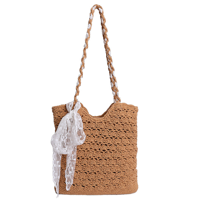 Beach Cotton Crocheted Lightweight Fashion Western Style Tote Bags