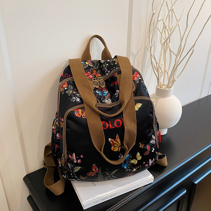 Slouchy Comfortable Elegant Women's Pansy Lightweight Leisure Backpack