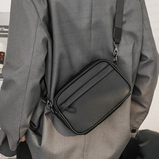 Men's Fashion Korean Brown Crazy Horse Leather Men's Bags