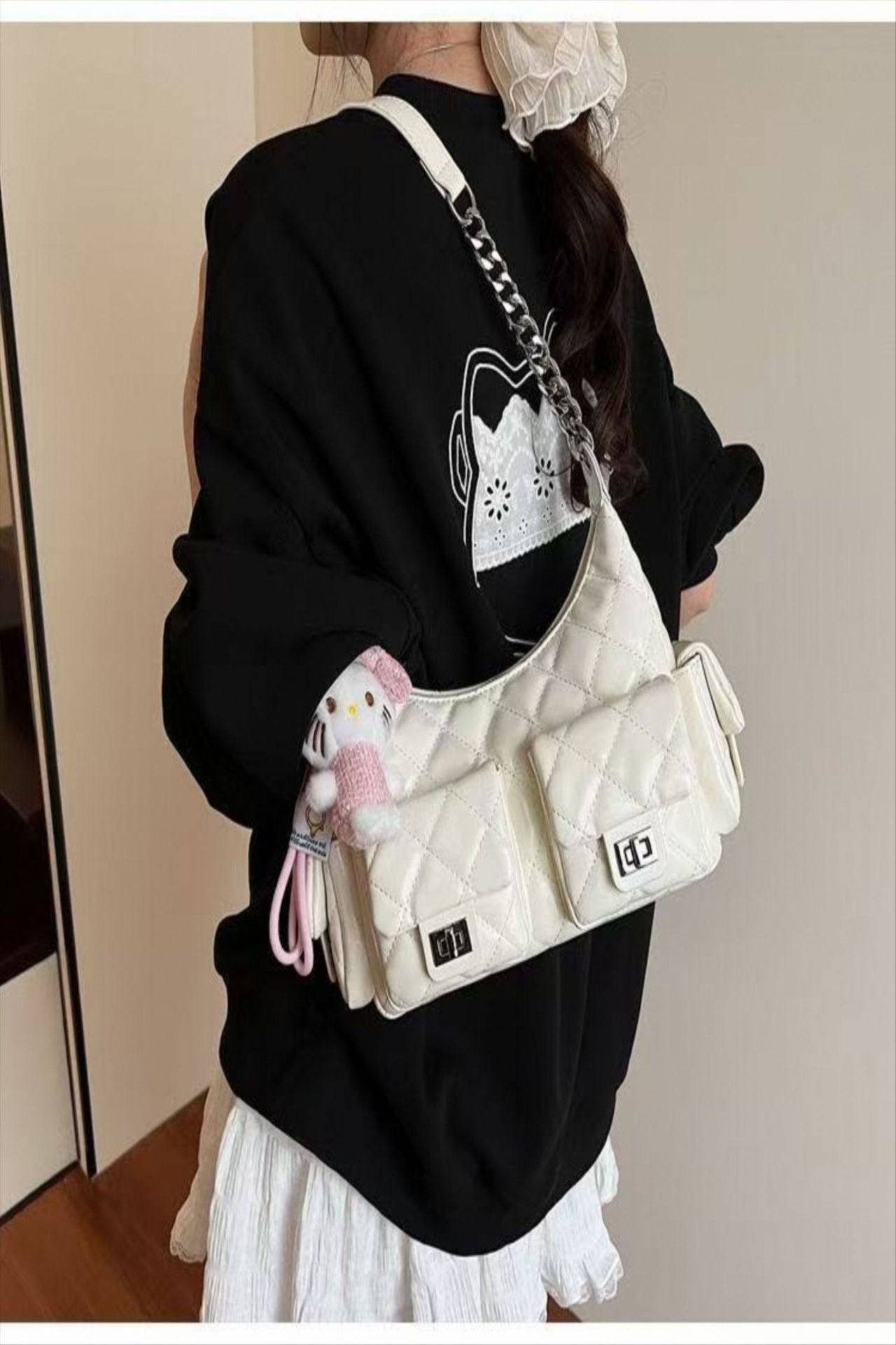 Women's Style Rhombus Spring Fashion Leisure Chain Women's Shoulder Bag