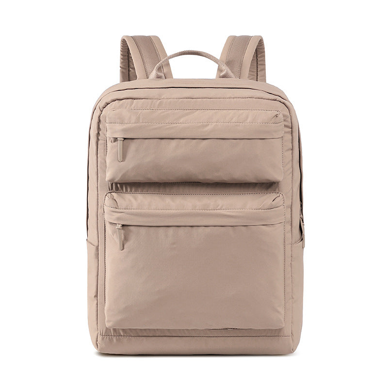 Capacity Pleated Solid Color Campus Computer Simple Junior Bags