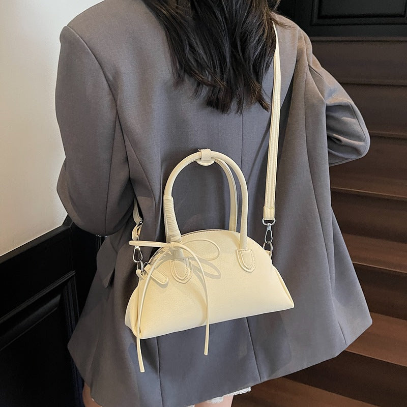 Women's Summer Solid Color Shell Fashion Trend Textured Underarm Bag