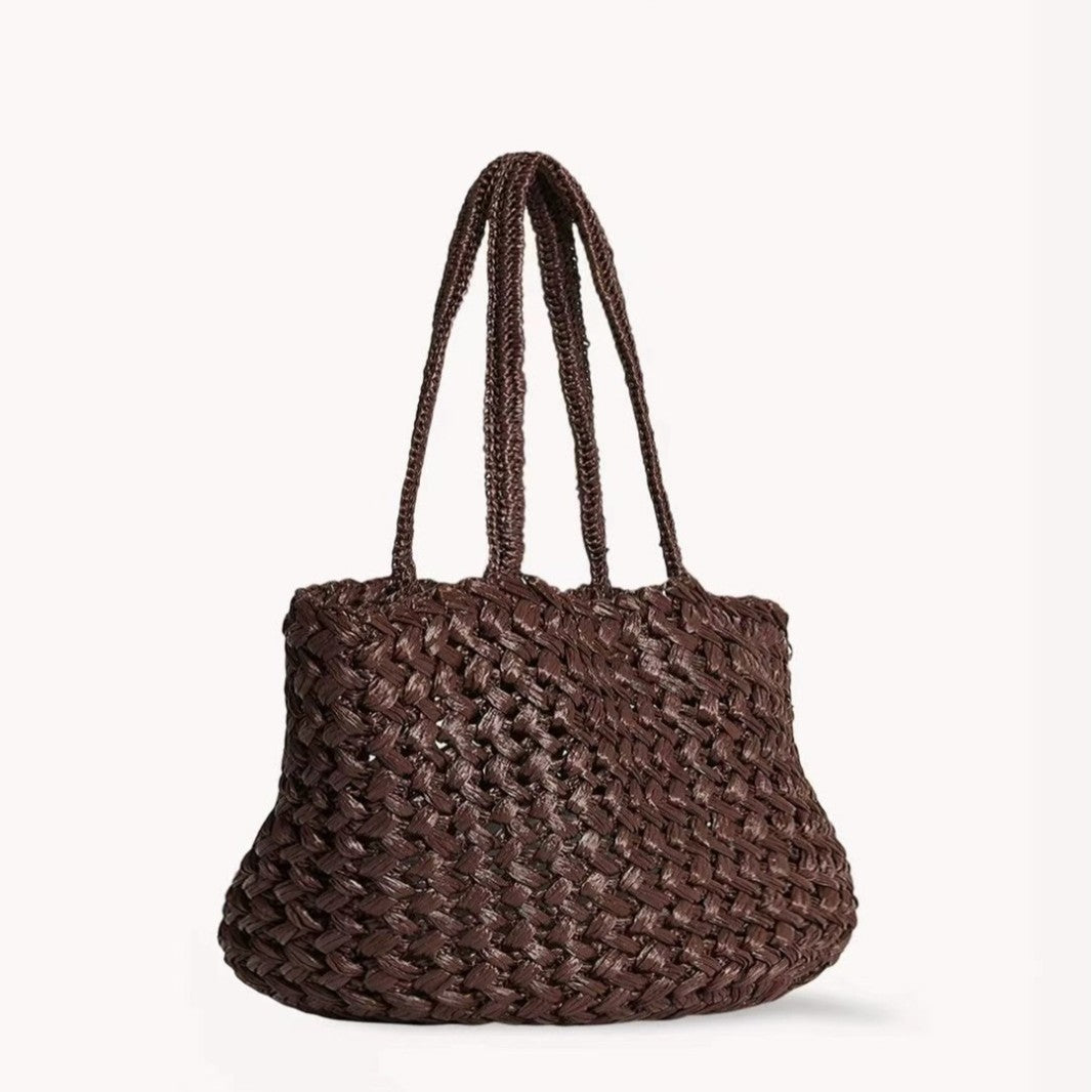 Women's Simple Stylish Hand-woven Fashion Commuter Straw Women's Shoulder Bag