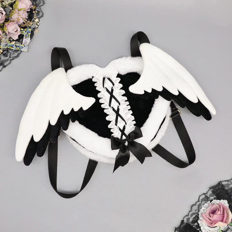 Plush Wings Comic Show Angel Cartoon Women's Backpack