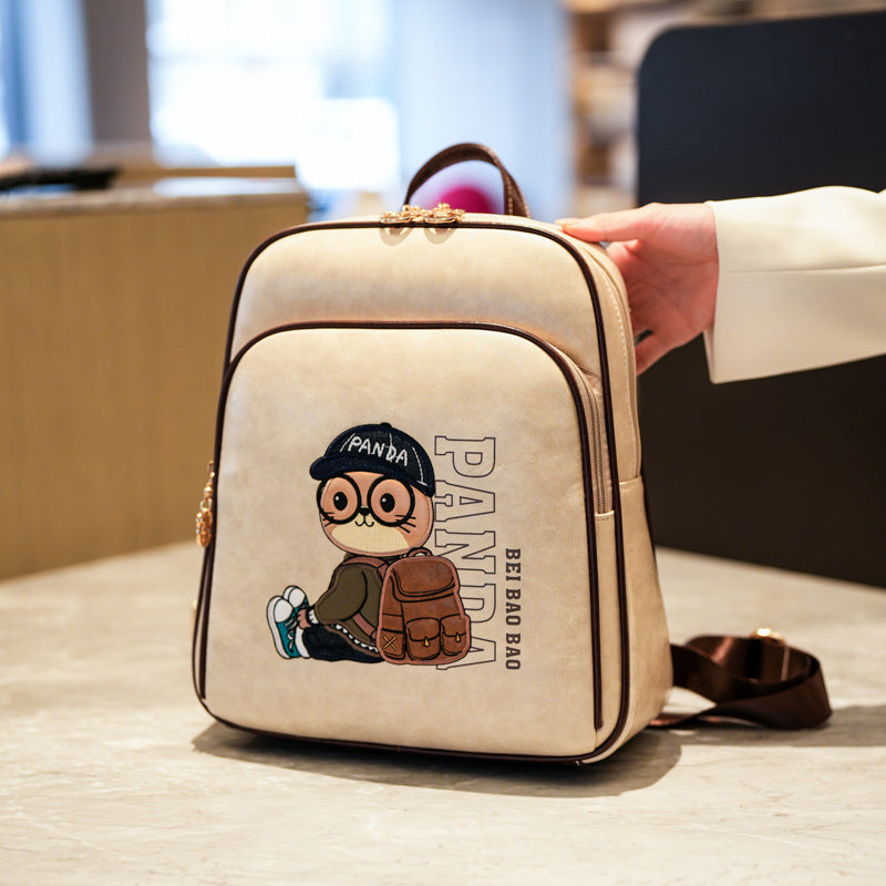 Source Cartoon Design Large Capacity Versatile Women's Backpack