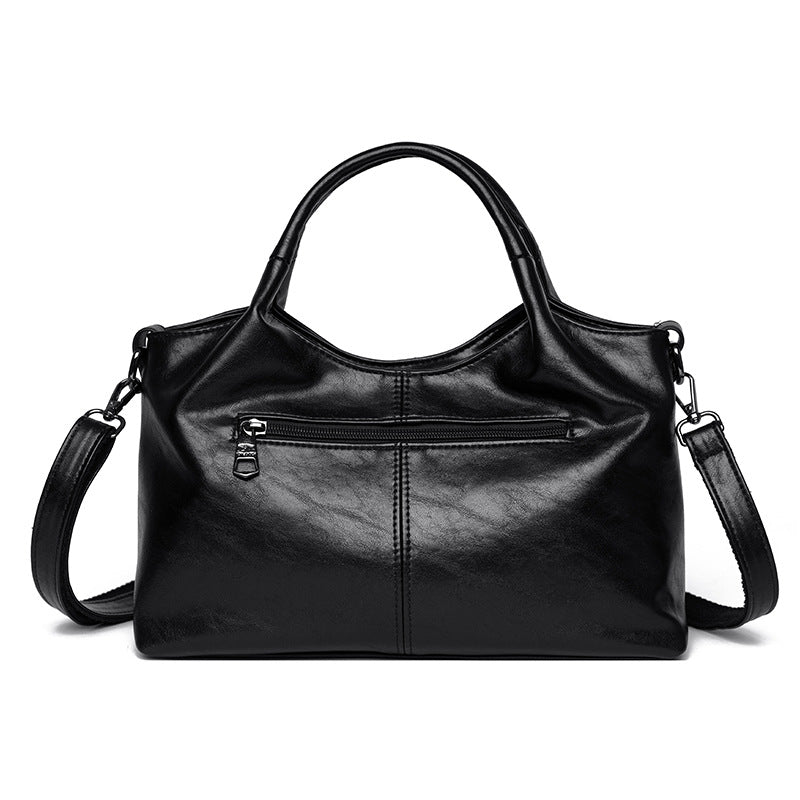 Women's Lightweight Simple Commuter Large Capacity Texture Soft Women's Shoulder Bag