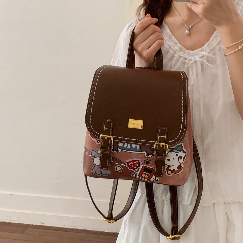 Glamorous Casual Women's Fashion High-grade Cartoon Women's Backpack