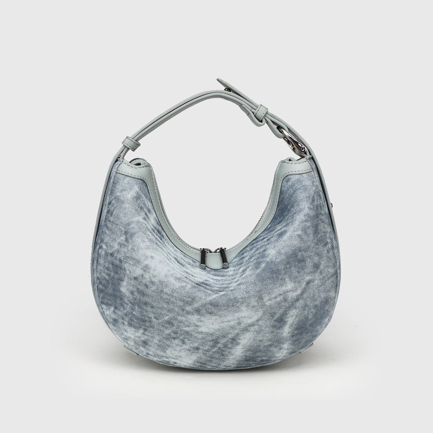 Women's Fashion Underarm Contrast Color Crescent Retro Easy Matching High Bags