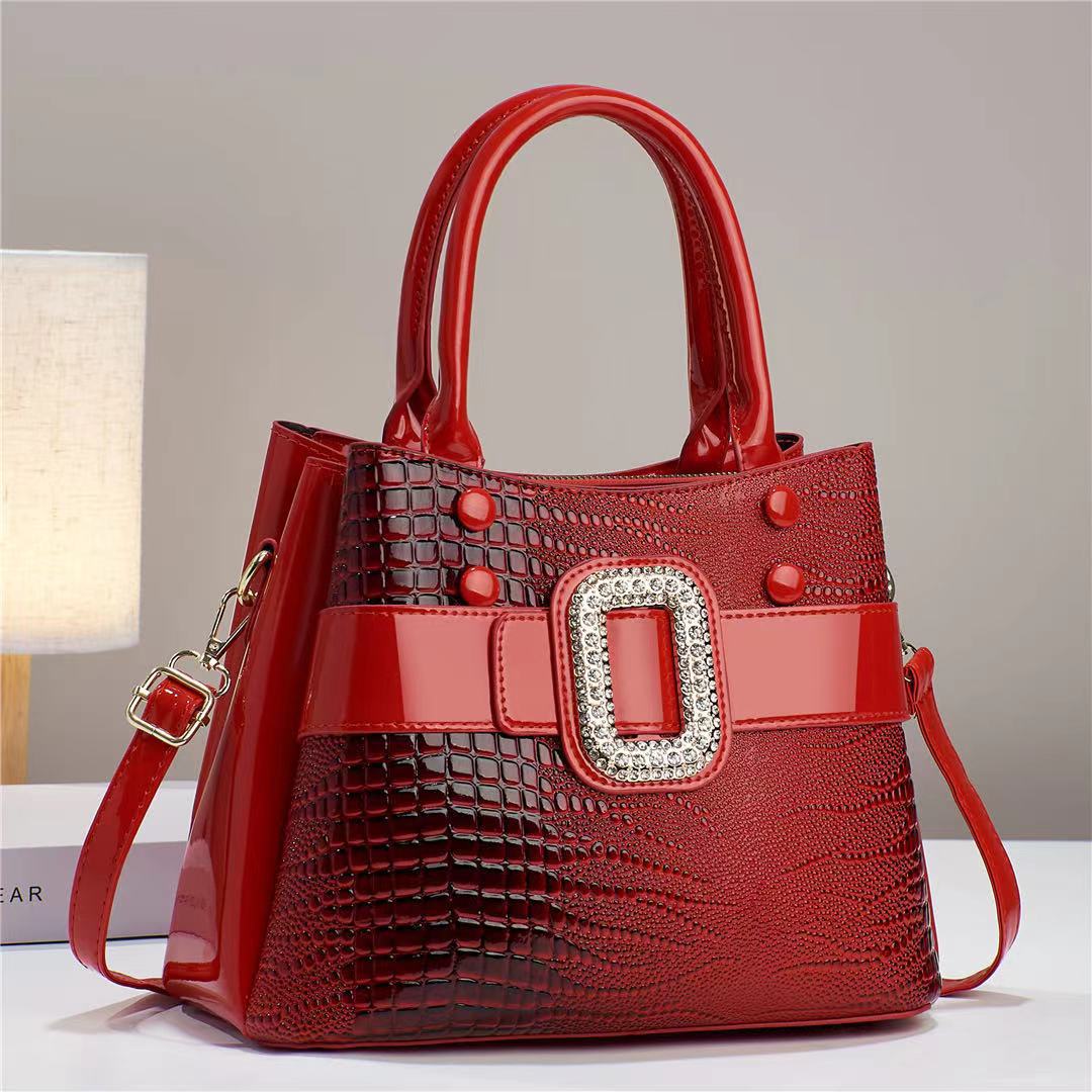 Women's Pattern Mother Stylish Elegant Versatile Large Bucket Bag