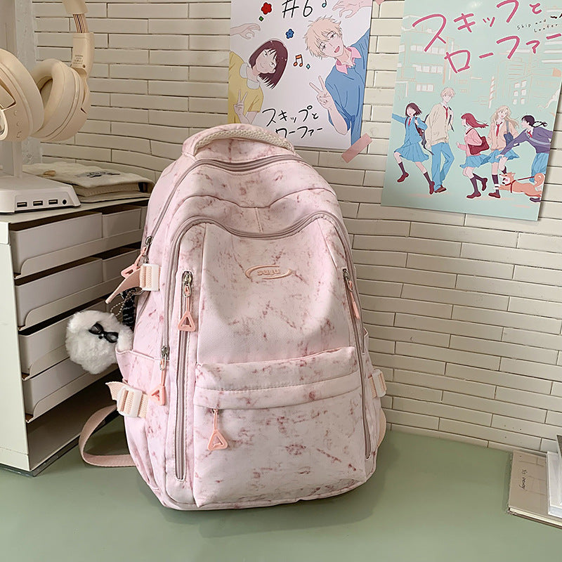 Capacity Campus Female Korean Junior High Simple Backpacks