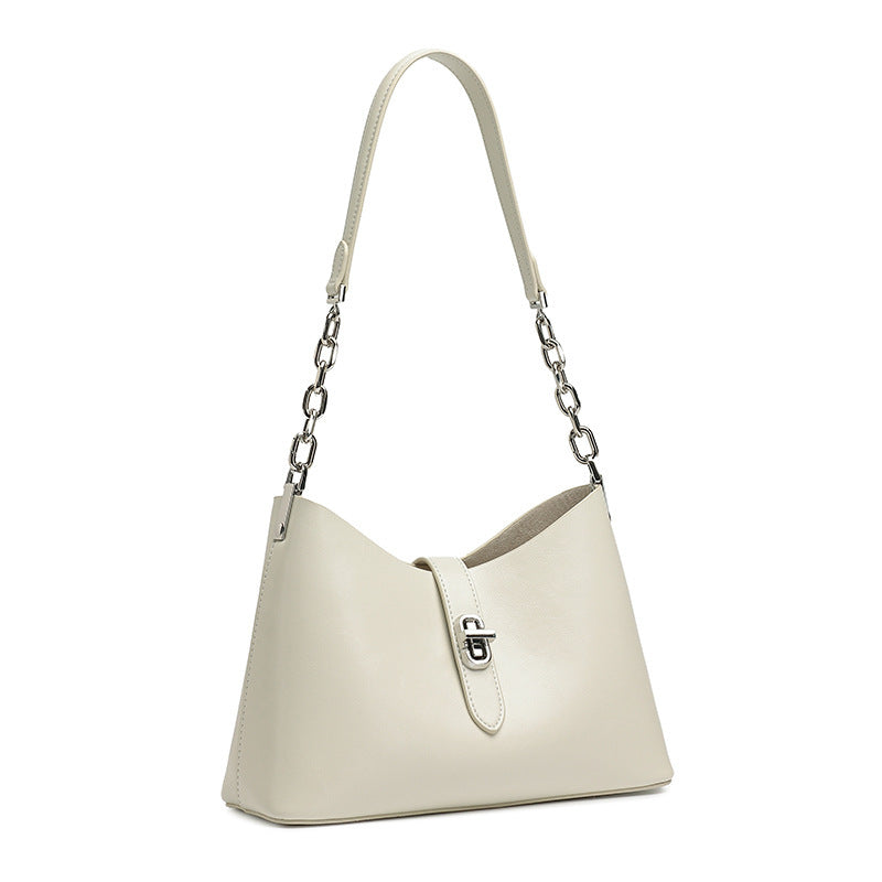 Women's Genuine Leather Niche Chain Portable Women's Shoulder Bag