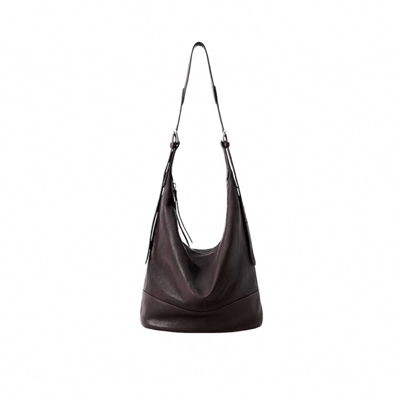 Women's Tanned Sheepskin Binaural Leather Large Capacity Women's Shoulder Bag